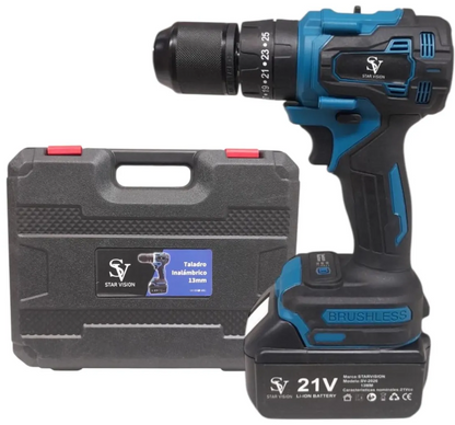 PowerDrill™ – Taladro Inalámbrico Profesional 21V con Maletín Completo