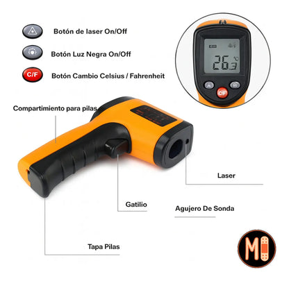 🔥 ThermoGun™ – Pistola Láser Infrarroja Digital de Precisión