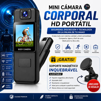 COMBO ESPECIAL: Cámara Corporal 4K Falcon™ + Soporte Magnético 360° MagFix™ [ÚLTIMAS UNIDADES]