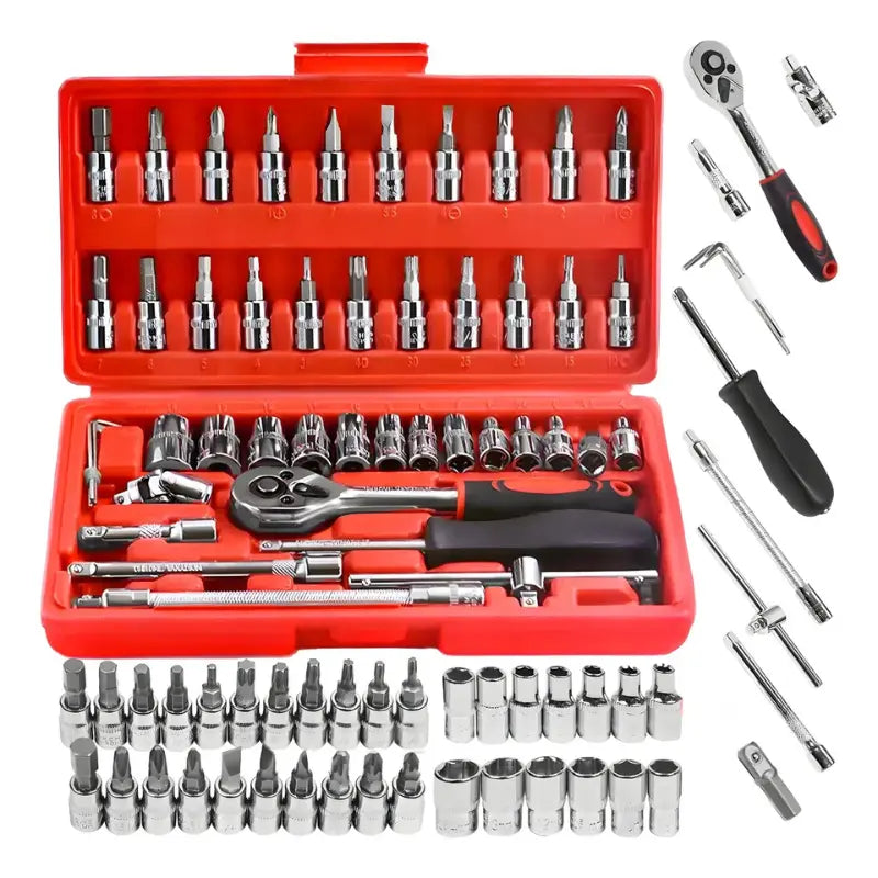 Hidrolavadora Portátil 2 Baterías 48V TurboJet™ + Juego de Herramientas Profesional 46 Piezas