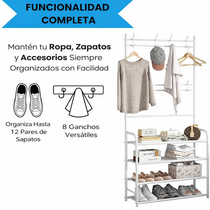Organizador De Zapatos Con Perchero - RackPlus™