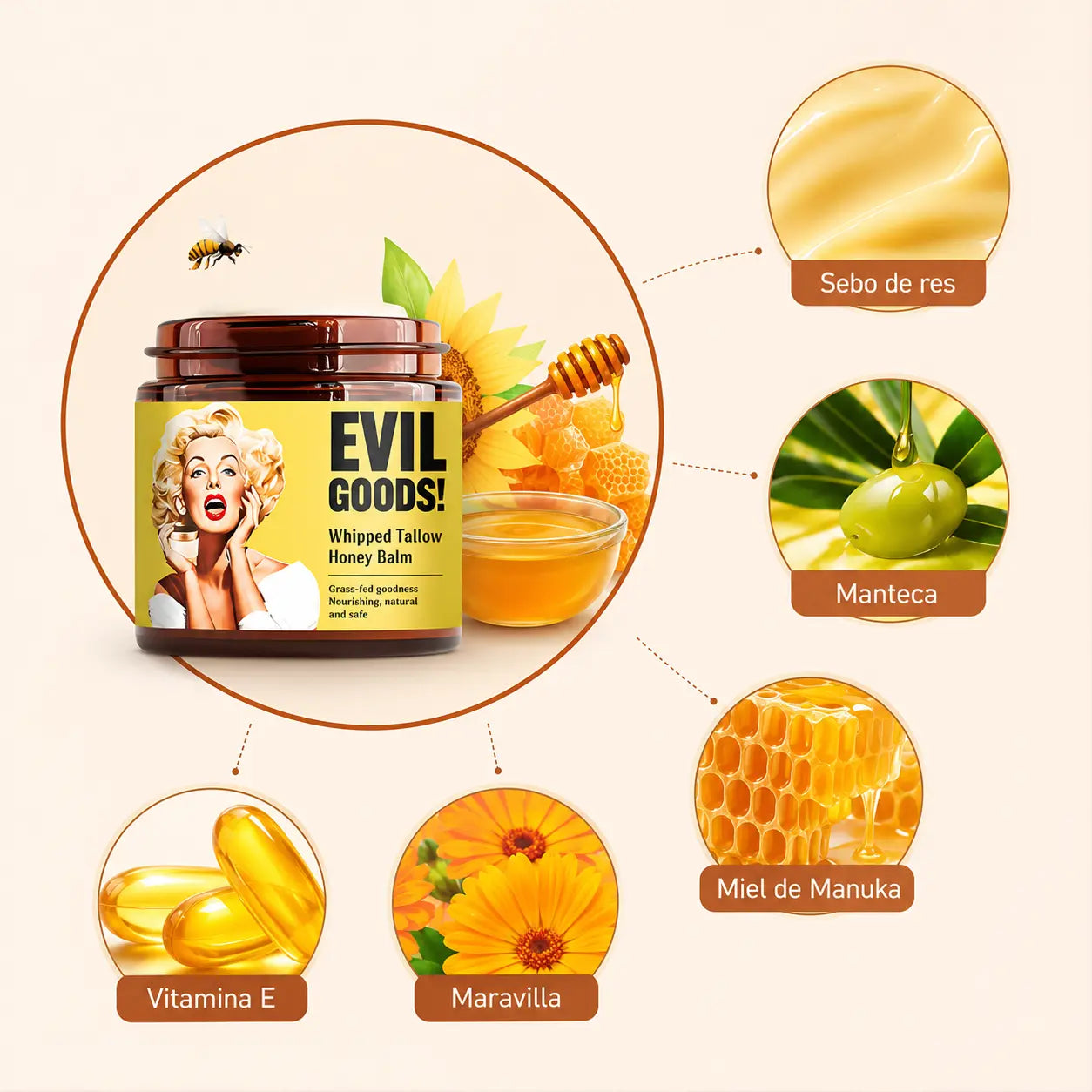 Compre 1 Llévate 2 - Crema Hidratante Evil Goods