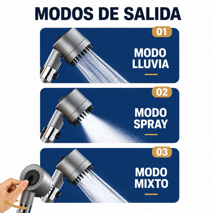 COMBO ESPECIAL: Regadera Masajeadora a Presión + Mini Rasuradora Portátil BarberMax™ [ÚLTIMAS UNIDADES]