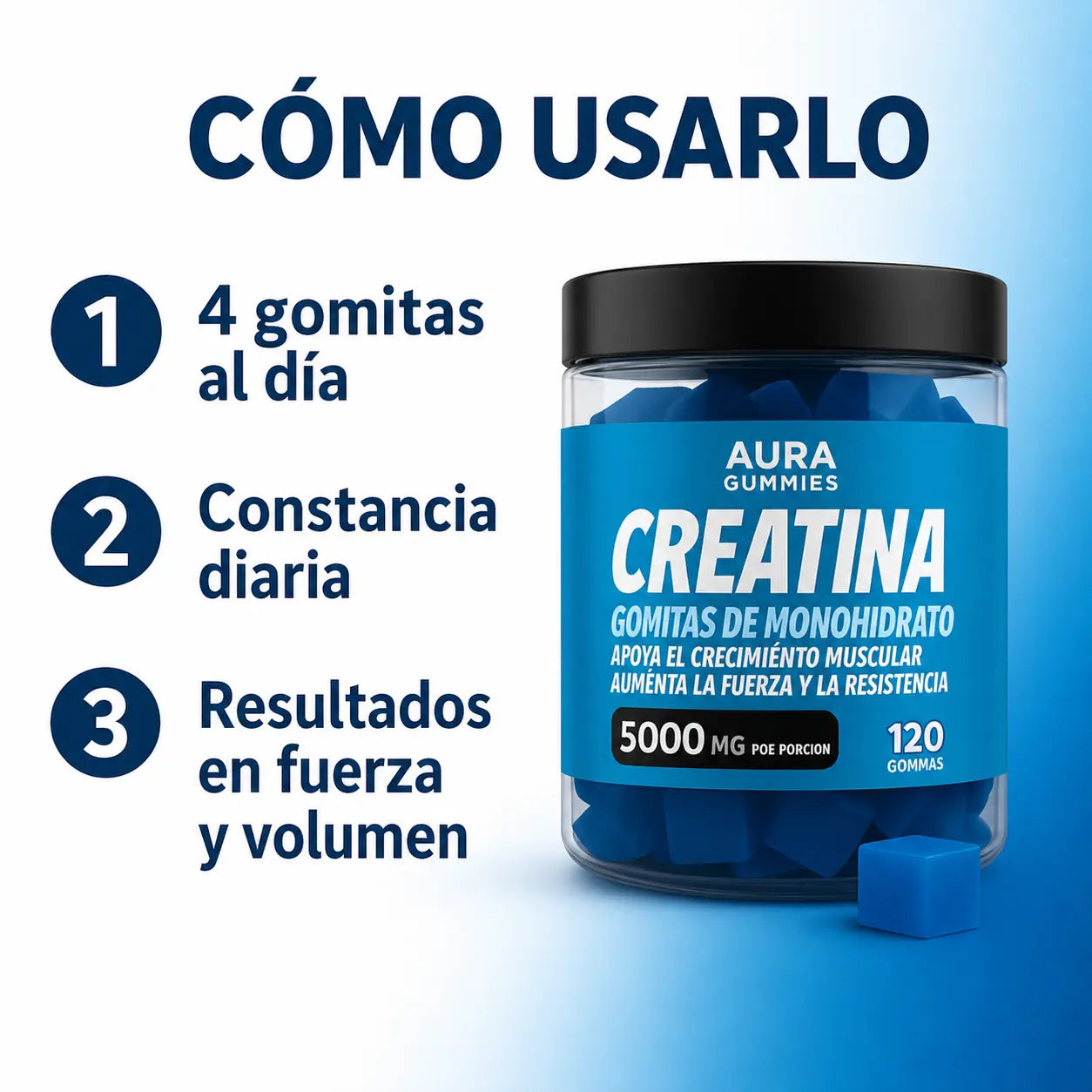 Compre 1 Llévate 2 - Aura Gummies Creatina