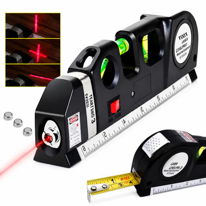 COMBO ESPECIAL: Nivel Láser 4 en 1 Con Flexómetro LaserPro™ + Kit 6 Brocas Escalonadas Titanio [ÚLTIMAS UNIDADES]