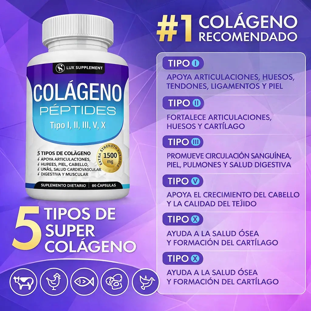 Compre 1 Llévate  2 - Suplemento Colageno Peptides 180cp