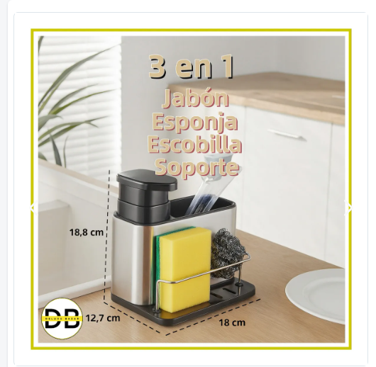 CleanTouch™ – Dispensador y Organizador de Cocina 2 en 1