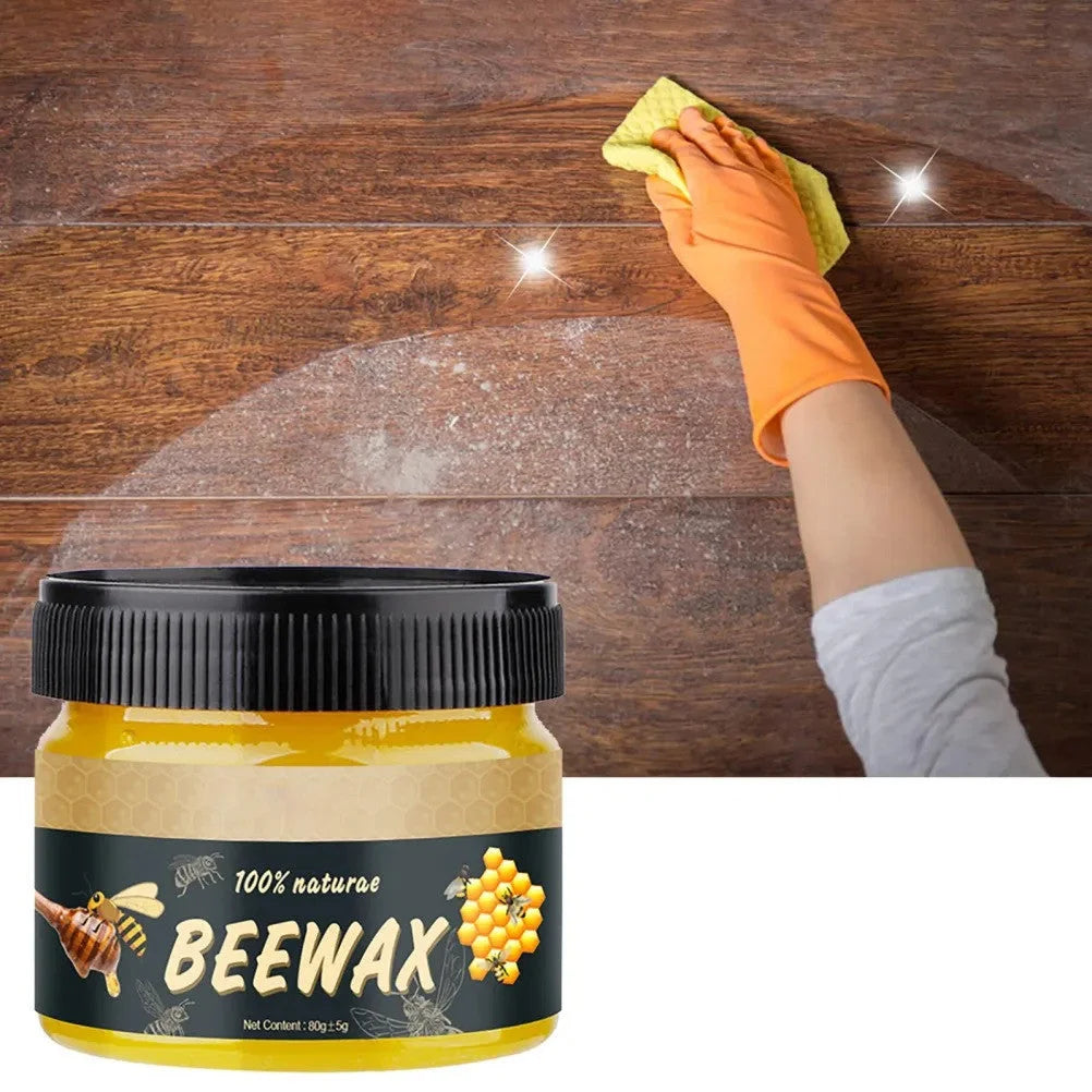 Aplicacion de cera de abeja natural Beewax en madera